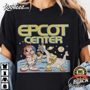 Disney Epcot Center Mickey And Dragon Figment Astronaut T Shirt (1)