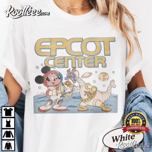 Disney Epcot Center Mickey And Dragon Figment Astronaut T-Shirt Disney Epcot Center Mickey And Dragon Figment Astronaut T Shirt (2)