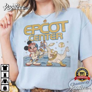 Disney Epcot Center Mickey And Dragon Figment Astronaut T-Shirt Disney Epcot Center Mickey And Dragon Figment Astronaut T Shirt (3)