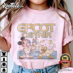 Disney Epcot Center Mickey And Dragon Figment Astronaut T-Shirt Disney Epcot Center Mickey And Dragon Figment Astronaut T Shirt (4)