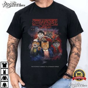 Stranger Cats Funny Stranger Things Fan Merch T Shirt (2)