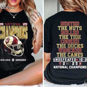 Indiana Hoosiers Big Ten Championship 2026 Football Fan T Shirt (3)