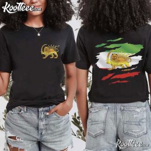 Lion And Sun Iran Shir o Khorshid Persian Flag T Shirt (4)