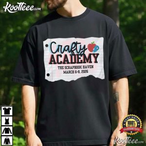 Crafty Academy Scrapbook Retreat T Shirt (2)