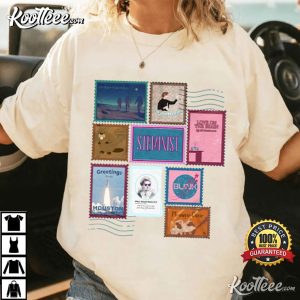 Ali Hazelwood Love On The Brain Postage Stamp T-Shirt Ali Hazelwood Love On The Brain Postage Stamp T Shirt (2)