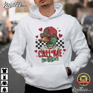 Call Me Duck Hunting Valentines Day T Shirt (1)