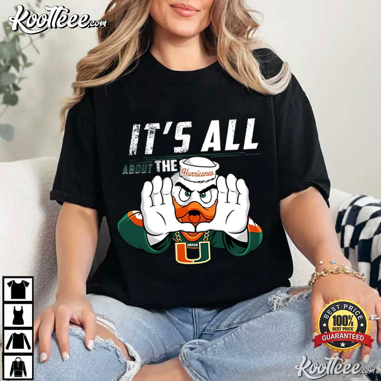 Miami Hurricanes Football Mascot Vintage T-Shirt Miami Hurricanes Football Mascot Vintage T-Shirt