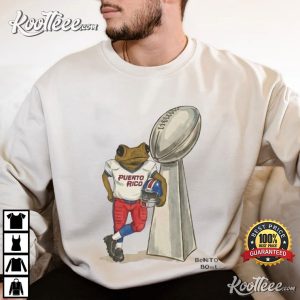 Benito Bowl Halftime Puerto Rico Sapo Concho Football T Shirt (2)