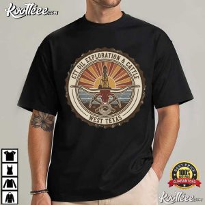 CTT Oil Exploration And Cattle West Texas Landman T-Shirt