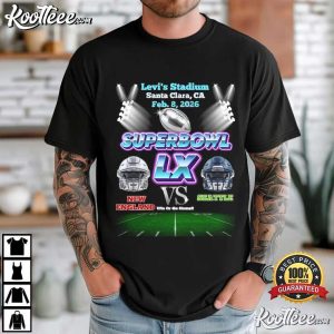 Superbowl LX Gameday Football Watch Party Custom T Shirt (2)