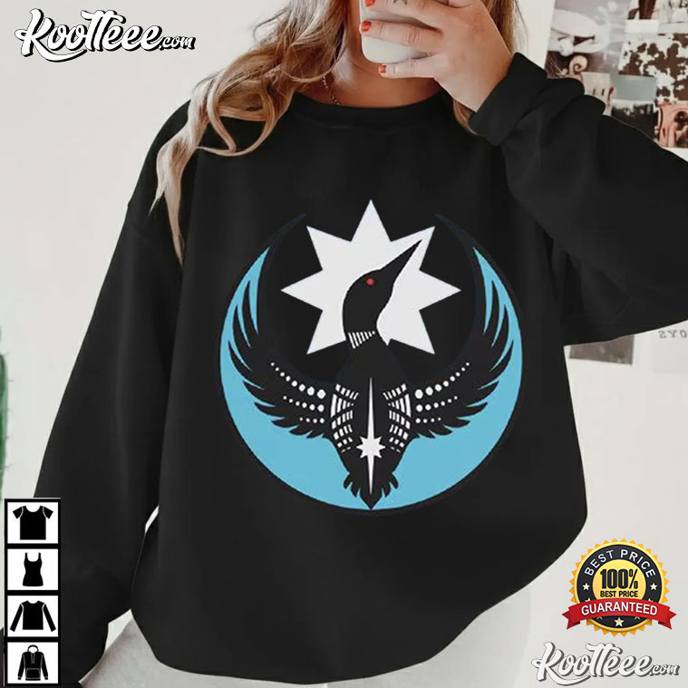 Rebel Alliance Minnesota Loon Star Emblem Graphic T-Shirt Rebel Alliance Minnesota Loon Star Emblem Graphic T-Shirt