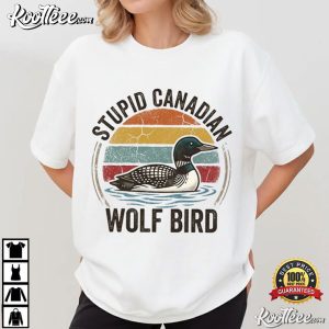 Heated Rivalry Stupid Canadian Wolf Bird Hockey Romance Meme T Shirt (1)