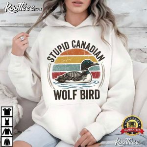 Heated Rivalry Stupid Canadian Wolf Bird Hockey Romance Meme T Shirt (2)