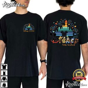 Disney Family Vacation 2026 Rainbow Castle T Shirt (2)