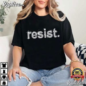 Resist Rhinestone Political Protest T Shirt (1)