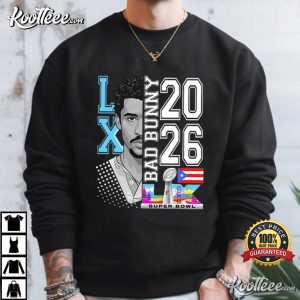 Bad Bunny Inspired Puerto Rico Football Super Bowl T-Shirt Bad Bunny Inspired Puerto Rico Football Super Bowl T Shirt (7)