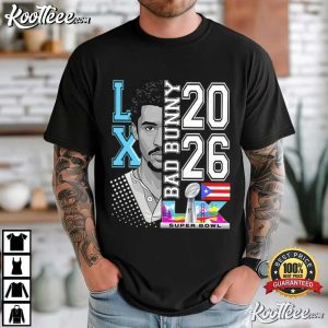 Bad Bunny Inspired Puerto Rico Football Super Bowl T Shirt (1)