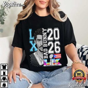 Bad Bunny Inspired Puerto Rico Football Super Bowl T-Shirt Bad Bunny Inspired Puerto Rico Football Super Bowl T Shirt (5)