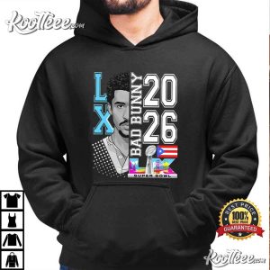 Bad Bunny Inspired Puerto Rico Football Super Bowl T-Shirt Bad Bunny Inspired Puerto Rico Football Super Bowl T Shirt (6)
