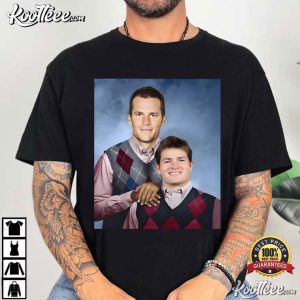 Tom Brady Drake Maye Step Brothers Football T-Shirt