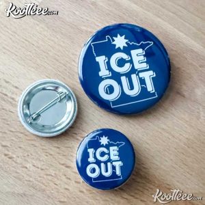 Minnesota ICE Out Solidarity Pin Button