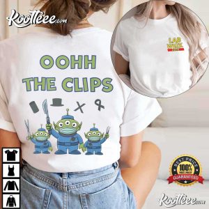Toy Story Pathology Lab Week 2026 Biopsy Clips Alien T Shirt (2)