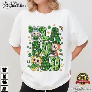 Labubu Adorable Monster Doll St Patricks Day T Shirt (1)