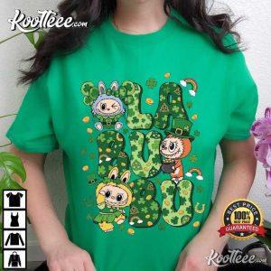 Labubu Adorable Monster Doll St Patricks Day T Shirt (2)