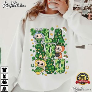 Labubu Adorable Monster Doll St Patricks Day T Shirt (3)