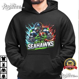 Let's Go Seahawks Football Mascot T Shirt (1)