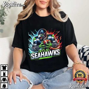 Let's Go Seahawks Football Mascot T Shirt (3)