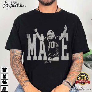 Drake Maye 10 New England Patriots Football Fan Vintage T Shirt (1)