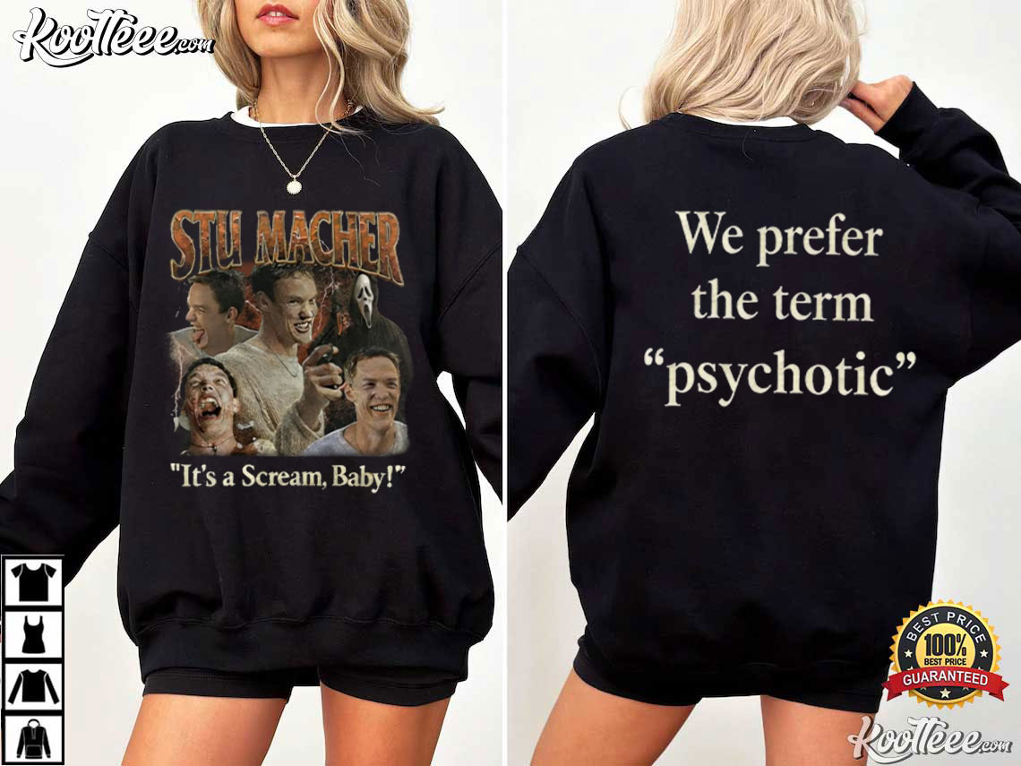 Stu Macher Scream Horror Movie Vintage T-Shirt