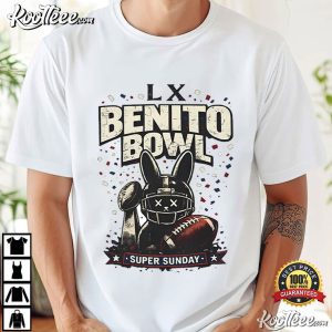Benito Bowl Bad Bunny Iron Super Sunday T Shirt (4)