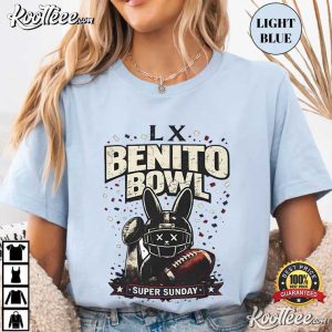 Benito Bowl Bad Bunny Iron Super Sunday T Shirt (1)