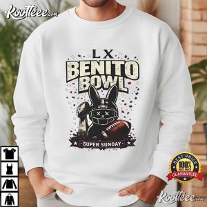 Benito Bowl Bad Bunny Iron Super Sunday T Shirt (2)