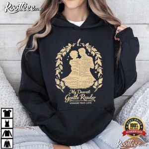 My Dearest Gentle Reader Book Lover T Shirt (4)