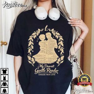 My Dearest Gentle Reader Book Lover T Shirt (2)
