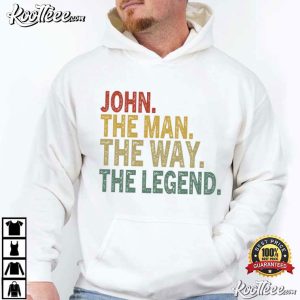 The Man The Way The Legend Custom Name Dad T Shirt (3)