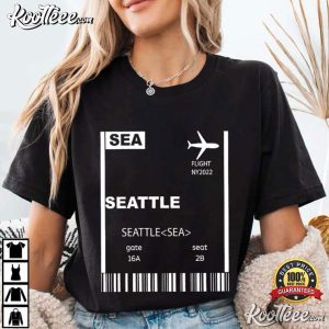 Boarding Pass Airport Code Travel Custom T Shirt (4)