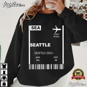 Boarding Pass Airport Code Travel Custom T Shirt (1)