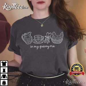 In My Granny Era Hand Drawn Grandma Core Doodles T Shirt (2)