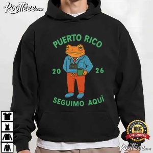 Puerto Rico Coqui Frog Seguimo Aquí 2026 T Shirt (3)