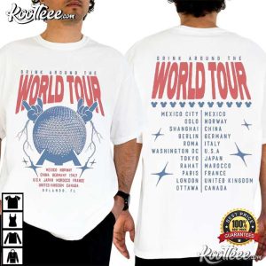 Disney Group Trip Epcot Drink Around The World T Shirt (1)