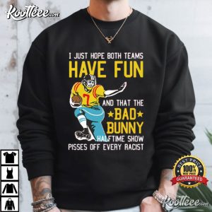 Bad Bunny I Just Hope That Both Teams Have Fun Halftime Show T Shirt (4)