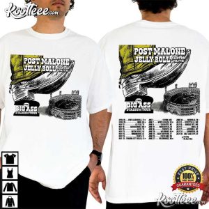 Post Malone Jelly Roll Big Ass Stadium 2026 Tour T-Shirt