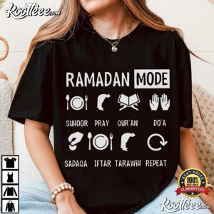 Ramadan Mode Family Matching Muslim Prayer T Shirt (1)