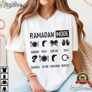 Ramadan Mode Family Matching Muslim Prayer T Shirt (2)