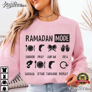 Ramadan Mode Family Matching Muslim Prayer T Shirt (3)