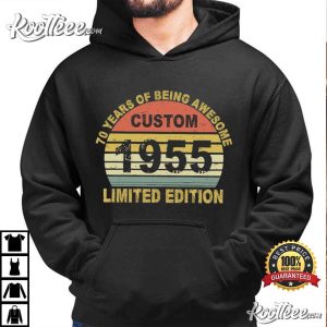 70 Years Of Being Awesome Retro Birthday Custom T Shirt (3)